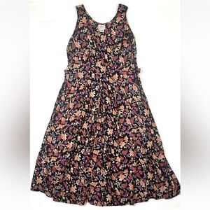 S. Roberts Dress Women’s 12 Vintage Floral Sleeveless Long
